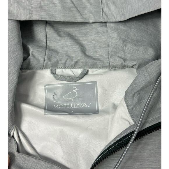 PROPERLY TIED Boys Canopy Rain Jacket in Grey Mist 7 - Picture 3 of 6